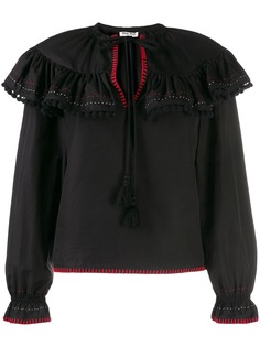Miu Miu топ с оборками