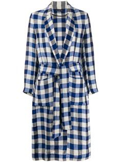 Antonelli пальто в клетку гингем