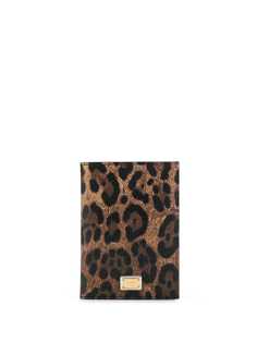 Dolce & Gabbana кошелек с леопардовым принтом