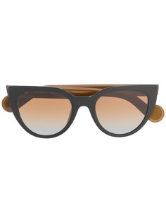 Moncler Eyewear солнцезащитные очки в оправе кошачий глаз