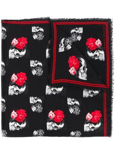 Alexander McQueen платок с принтом Skull