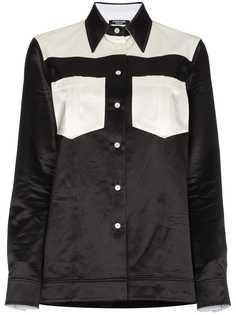 Calvin Klein 205W39nyc атласная рубашка с нагрудными карманами