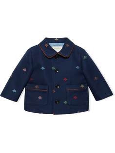 Gucci Kids пиджак с узором пчел