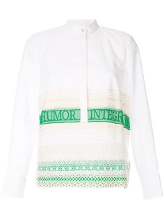 Tory Burch рубашка с кружевной отделкой