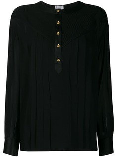 Chanel Pre-Owned полупрозрачная блузка 1990-х годов со складками