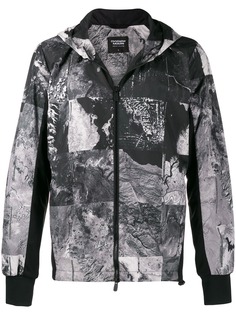 Raeburn куртка-бомбер с сетчатыми вставками