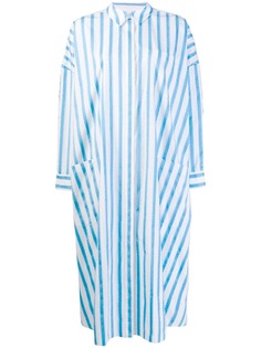 Maison Rabih Kayrouz платье-рубашка оверсайз в полоску