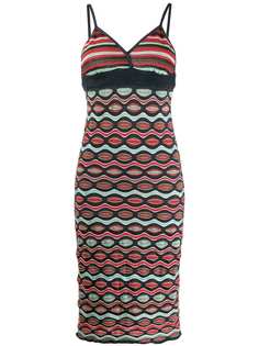 Missoni Pre-Owned платье 2000-х годов с узором зигзаг