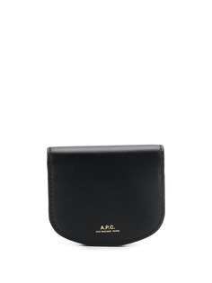 A.P.C. клатч с логотипом и откидным клапаном
