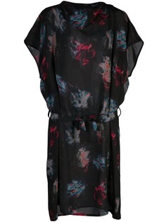 Anntian платье мини с абстрактным принтом