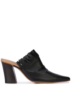 Reike Nen мюли с бахромой