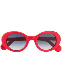 Moncler Eyewear солнцезащитные очки в овальной оправе