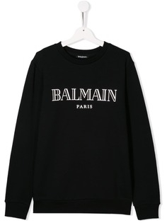 Balmain Kids футболка с логотипом