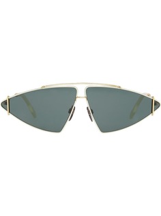 Burberry Eyewear солнцезащитные очки в треугольной оправе