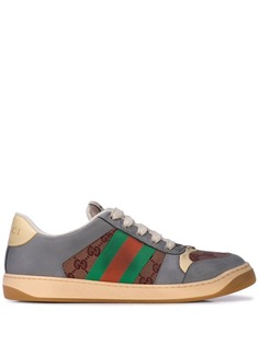 Gucci кроссовки Screener с узором GG