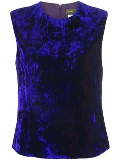 Versace Pre-Owned бархатное платье мини с эффектом заломов