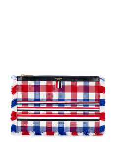 Thom Browne клатч в клетку