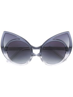 Linda Farrow солнцезащитные очки с оправой "кошачий глаз"
