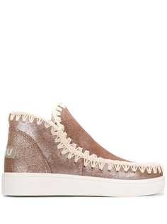 Mou ботильоны с декоративной строчкой