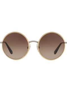 Dolce & Gabbana Eyewear солнцезащитные очки в круглой оправе