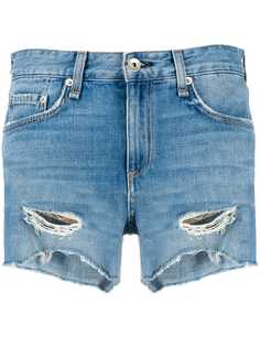 Rag & Bone джинсовые шорты с прорезями