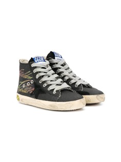Golden Goose Kids кеды Francy с принтом