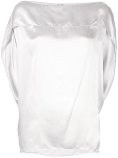 Poiret атласный топ с рукавами летучая мышь