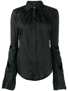 Gucci Pre-Owned рубашка 2000-х годов с плиссировкой