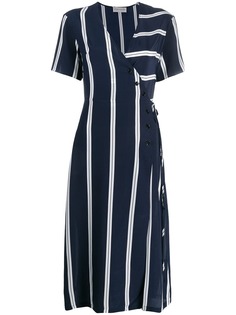 Être Cécile платье в полоску с запахом