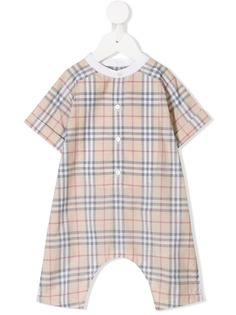 Burberry Kids комбинезон в винтажную клетку