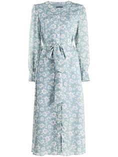 Alexa Chung платье-рубашка с цветочным принтом