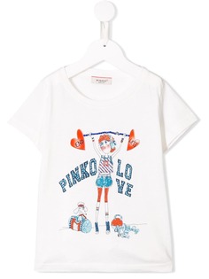 Pinko Kids футболка с принтом Endless Pinko Love