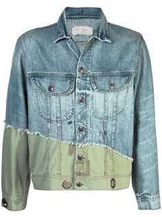 Greg Lauren джинсовая куртка с контрастными вставками