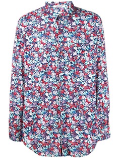 Engineered Garments рубашка с длинными рукавами и цветочным принтом