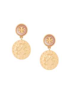 Tory Burch серьги-подвески с монетами