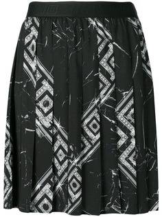 Versace Collection плиссированная юбка мини с принтом