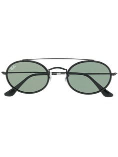 Ray-Ban овальные солнцезащитные очки с двойным мостом