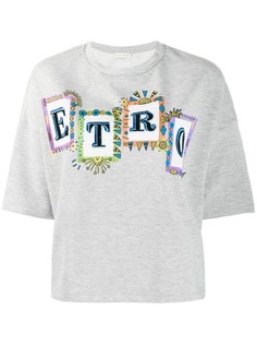 Etro футболка с логотипом