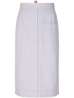 Thom Browne прямая юбка в полоску