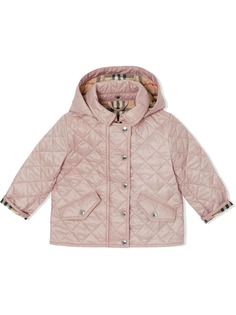 Burberry Kids куртка-пуховик