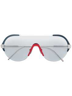 Thom Browne Eyewear затемненные солнцезащитные очки-авиаторы