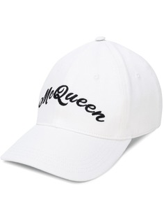 Alexander McQueen бейсбольная кепка с вышитым логотипом