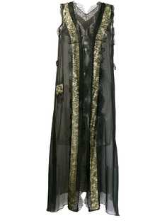 Nina Ricci Pre-Owned длинное платье 1990-х годов с кружевом