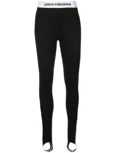 Paco Rabanne легинсы с логотипом