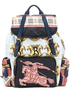 Burberry большой рюкзак с принтом