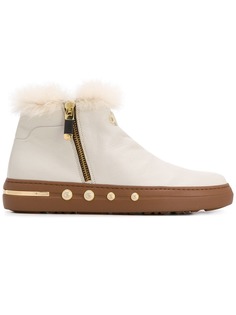 Baldinini ботильоны с меховой оторочкой