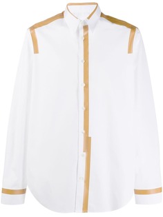 Helmut Lang рубашка с контрастными полосками