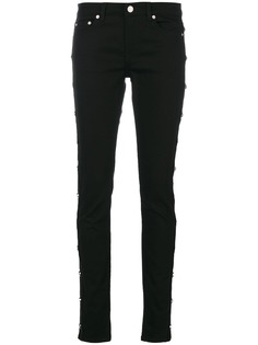 Givenchy узкие джинсы с заклепками в виде звезд