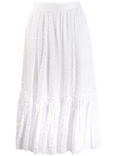 Tory Burch ярусная юбка А-силуэта