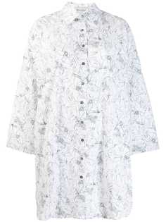 Balossa White Shirt платье-рубашка с принтом